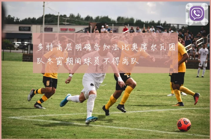多特高层明确告知法比奥席尔瓦团队冬窗期间球员不得离队